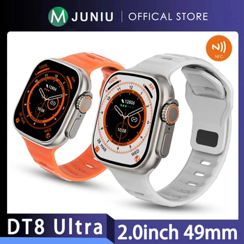  DT8 Ultra Smart Watch 49mm Caso NFC Porta de Acesso Smartwatch Sempre-no Ecrã de Chamada Bluetooth sem Fio Carga GPS de Fitness Tracket