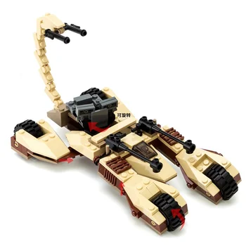  Terra de Fronteira Imperial Escorpião Tanque do Veículo Deserto de Assalto Modelo de Blocos de Construção DIY Educacional Tijolos Brinquedos, Presentes Para Crianças