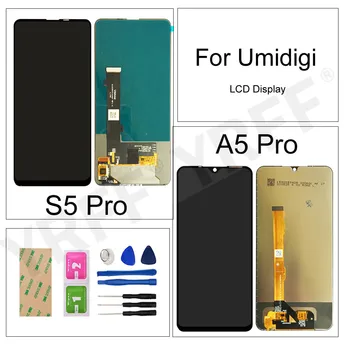  Para Umidigi S5 Pro Display LCD+Touch Screen Digitalizador Assembly Para Umidigi A5 Pro Telas de LCD de Substituição de Partes+Ferramentas