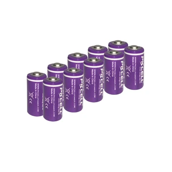  10x1/2 pilhas Tamanho LS 14250 ER14250 3.6 Volts 1200 mAh Bateria de Lítio , Tyrone Baterias Compatível para Dogwatch Coleira do Cão
