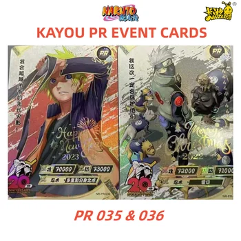  KAYOU Genuíno Naruto mais Recente Evento Novo Cartão PR035/036 Vendas Quentes Para Presente de Natal e de Ano Novo Chinês Coleção Limitada de Cartões de