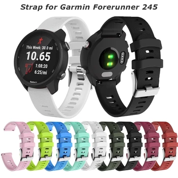  20mm WatchBands cinta para Garmin Forerunner 245 645 Vivoactive 3 Amazfit GTS Bip U Bip do Esporte de silicone Inteligente pulseira Bracelete