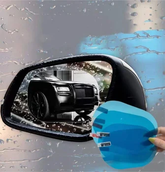  2 Pcs Carro Impermeável Filme de Estacionamento Espelho Retrovisor de Carro de proteção à prova de Chuva nevoeiro Filme Impermeável, Membrana de Adesivo de Carro Acessórios