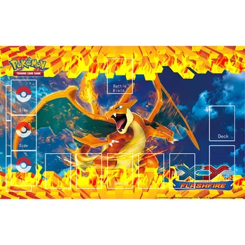 Pokemon Playmat de Jogo de Tabuleiro Tapete Charizard TCG Acessórios Tabela de Cartão de Jogo de Brinquedos para Crianças