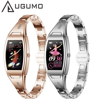  UGUMO MK26 Mulheres Inteligentes faixa de Relógio Com Adequação de medição da pressão Arterial Smartwatch Para as Mulheres dia das mães esposa presentes