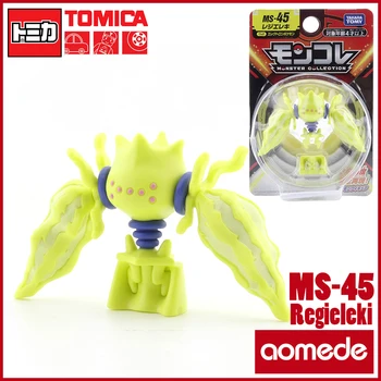  A Takara Tomy Tomica Pokemon Monstros de Bolso Moncolle 3-5cm Mini Resina Anime Figura de Brinquedos Para Crianças MS-45-de-Velu-Elétrica