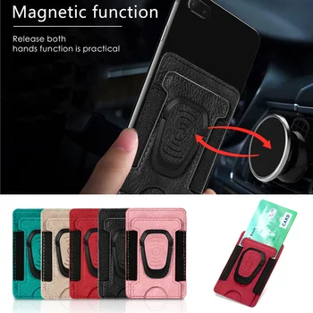  Magnético Telefone Móvel, o Malote para iPhone de Crédito, Cartão de IDENTIFICAÇÃO de Bolso, Etiqueta Adesiva para Samsung Xiaomi Smartphone Huawei Universal