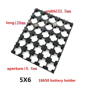  10/20/30/50/100pcs 5x6 18650 Bateria Irradiando Shell Pack de Plástico Calor Suporte de Bateria soldadura de ponto de montagem