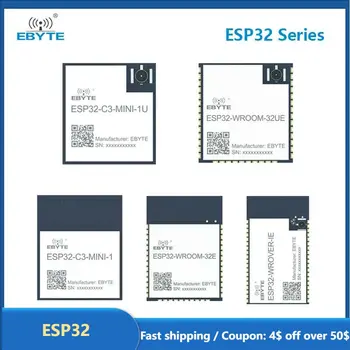  ESP32 2.4 G sem Fio wi-Fi Módulo EBYTE ESP32 Série de Pequeno Tamanho, Baixo Consumo de Energia IPEX/Antena PCB UART de e/S Para Smart Home