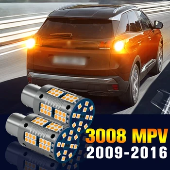  2pcs LED Traseiro Sinal de volta da Lâmpada de Luz Transformando a Lâmpada Para o Peugeot 3008 MPV 2009-2016 2010 2011 2012 2013 2014 2015 Acessórios