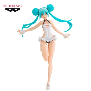  Original BANPRESTO Vocaloid Hatsune Miku CORRIDA de 2022 16CM de PVC Anime Figur Figuras de Ação da Coleção de Modelo de Brinquedos