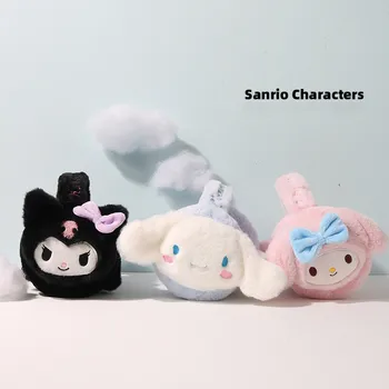  Kawaii Sanrio de Pelúcia, Ouvido o Calor Hello Kitty Coisas Kuromi Cinnamoroll Inverno o Aquecimento Abafador Kawaii Brinquedos de Pelúcia Presentes para Meninas