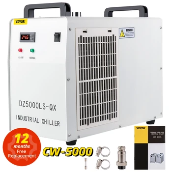  VEVOR CW-5000 Industrial do Refrigerador de Água do Termólise CNC Máquina de gravação a Laser Cooler para 80W/100W Laser de CO2 de Vidro do Tubo de Refrigeração