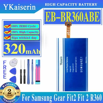  YKaiserin 320mAh EB-BR360ABE / EB-BR365ABE da Bateria Para Samsung Engrenagem Fit2 Ajuste 2 R360 Fit2 de Fitness Pro SM-R365 R365 Engrenagem de Relógio