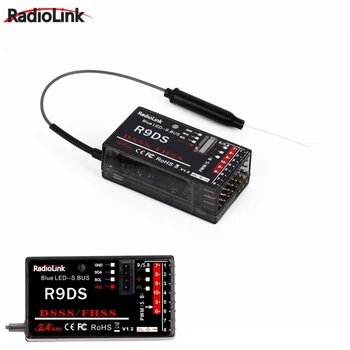  RadioLink R9DS 2,4 G de 9CH DSSS & FHSS Receptor para RadioLink DE9 AT10 Transmissor de RC Multirotor Suporte Para S-BUS