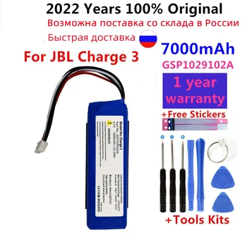  100% Original Novo 3.7 V Bateria de 7000mAh Bateria GSP1029102A para JBL Carga 3 baterias, Kits de Ferramentas