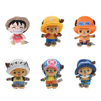  10CM de Anime One Piece Kawaii Chaveiro de Pelúcia Brinquedo Chopper Macio Recheado de Pelúcia Bonecas Chaveiro de Bolsa Ornamentos Crianças Brinquedos de Presente