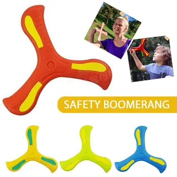  1Pcs Boomerang Brinquedo Retrocesso Disco Voador Engraçado Jogar Pegar Brinquedo Interativo Exterior Divertido Jogo de Presentes Para as Crianças Brinquedo das Crianças de Esportes