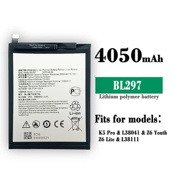  100% Original, Alta Qualidade 4050mAh BL297 bateria para Lenovo K5 Pro L38111 L38041 Z6 Lite 6.3 polegadas L38111 Para Lenovo K10 Nota