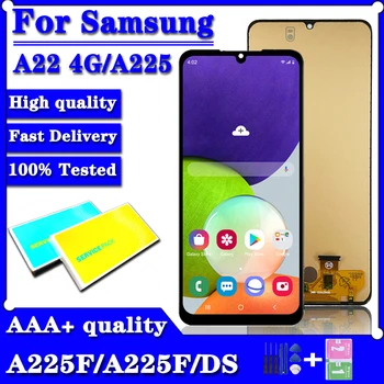  TFT Para Samsung Galaxy A22 4G, Tela LCD Touch screen Digitalizador Substituição Para Samsung A225 A225F SM-A225F/DS LCD