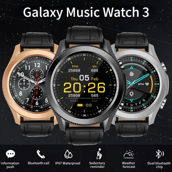  2021 Novo Full Touch Smart Watch Homens IP68 Impermeável Galaxy Watch3 de Chamada Bluetooth Esportes Fitness Smart Watch Para Samsung iphone