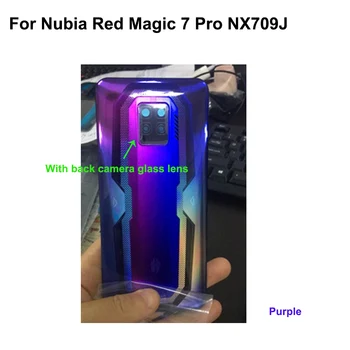  De volta Vidro Tampa Traseira Para o ZTE Nubia Magia Vermelha 7 Pro Porta da Bateria de Habitação de volta caso capa Para RedMagic 7 Pro nx709j peças