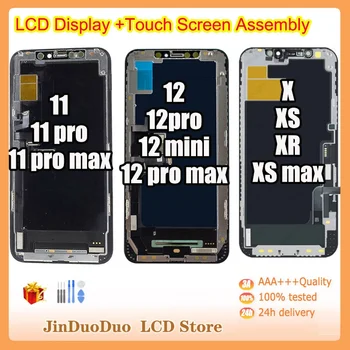  Super Amoled Para o iPhone 12 Pro Max Display LCD Digitador da Tela de Toque Para o iPhone 11 Pro Max Tela LCD de Substituição de X XR XS MAX.