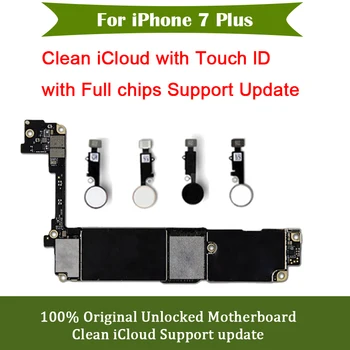  Para o iPhone 7 Plus placa-Mãe Limpar o iCloud Placa Lógica iOS Sistema LTE 4G Wcdma Gsm Rede placa-mãe 100%Original