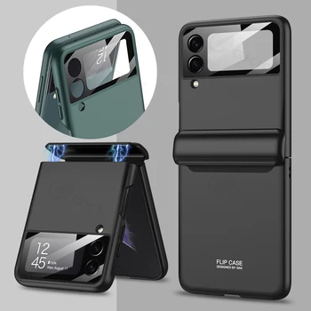  GKK Magnético Tudo incluído Case Para Samsung Galaxy Z Flip 3 4 5G Caso, à prova de Choque de Plástico Rígido Capa Para Samsung Z Dobra Flip4 3