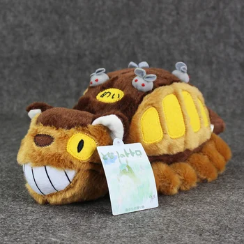  30cm Anime Studio Meu Vizinho Totoro Gato Ônibus brinquedos de Pelúcia, Brinquedos de Pelúcia Bonecas Crianças, Presente de Aniversário