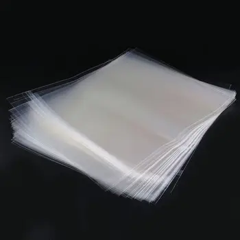  50PCS Gel de Registro de capas Protetoras Auto-Adesiva Saco De 7 Polegadas, discos de Vinil mesa Giratória Acessórios R91A