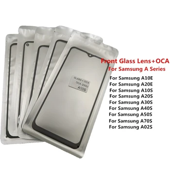  SUPERIOR QC para Samsung Galaxy A20e A10s A20s A30s A40s A50s A70s A02s Frontal LCD da Tela de Toque da Lente de Vidro OCA de Substituição