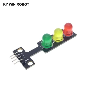  Mini 5V Tráfego do DIODO emissor de Luz Módulo do Visor para o Arduino, Amarelo, Vermelho, Verde, 5mm LED RGB -Luz de Tráfego para o Tráfego de Luz Modelo de Sistema de