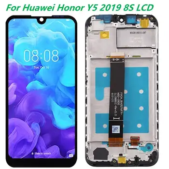  Original Y5 2019 LCD Para Huawei Y5 2019 Display LCD Com Moldura de Honra 8S AMN-LX9 AMN-LX1 AMN-LX2 AMN-LX3 Digitador da Tela de Toque