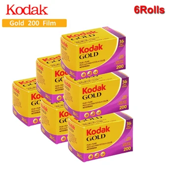  6Rolls KODAK GOLD 200 Cor Negativo de Filme de 35 mm, Rolo de Filme De 36 a Exposição por Rolo de Ajuste Para M35 / M38 / Ultra F9 Câmara