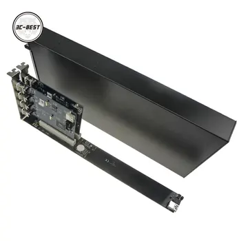  PCIe PCI-E para Dual PCI 16x Slot de Placa de Placa de Expansão com Gabinete de Caixa Adequado para o Tamanho Full Size Cartão