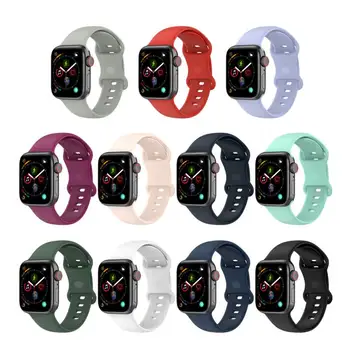  Pulseira de Silicone Para Apple faixa de Relógio de 44mm 40mm 41mm 45mm Respirável pulseira bracelete iWatch correa para a apple watch7 6 SE 5 4