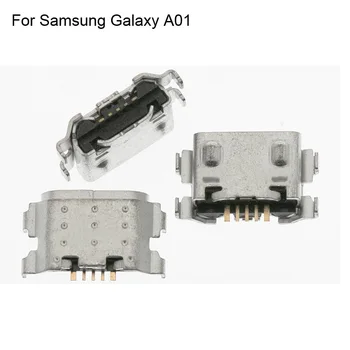  2PCS Para Samsung Galaxy A01 entrada USB Porta de Carregamento Para Samsung Galaxy 01 Dock Conector de Carregamento Micro USB Porta de Alta Qualidade