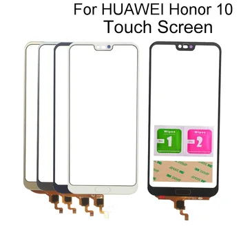  Vidro da Tela de toque Para o Huawei Honor 10 Digitador do Painel do écran sensível do Sensor 5.84