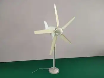  O Novo 5-lâmina Micro Turbina Eólica Modelo trifásico do Ímã Permanente sem Escovas Exterior, da Ciência e da Educação Moinho de vento de DIY