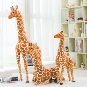  Tamanho gigante Girafa de Pelúcia Fofo bicho de Pelúcia Macia Girafa Boneca de Presente de Aniversário de Crianças Brinquedo