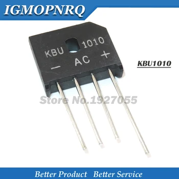  5PCS KBU1010 KBU-1010 10A 1000V U1010 ZIP Ponte de diodos diodo Retificador Novo