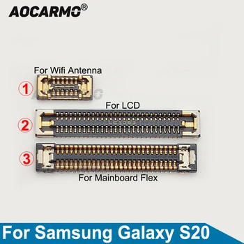  Aocarmo 1Pcs Para Samsung Galaxy S20 Sinal de Antena Conector do LCD da Tela de Toque FPC Plug Placa Principal placa principal cabo do Cabo flexível de Reparação