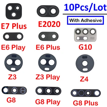  10Pcs, Original Para Moto G10 G20 G30 E6 E7 G8 Mais Z3 Z4 Jogar G8 Power Lite Uma Fusão Hyper E2020 Câmera Traseira Lente de Vidro