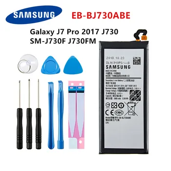  SAMSUNG Original EB-BJ730ABE 3600mAh Bateria Para Samsung Galaxy J7 Pro 2017 SM-J730 SM-J730FM J730F/G J730DS J730GM J730K +Ferramentas
