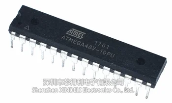  Mxy ATMEGA48V-10PU ATMEGA48V ATMEGA48 DIP 8-bits do Microcontrolador com 8K Bytes No Sistema Programável de IC do circuito integrado