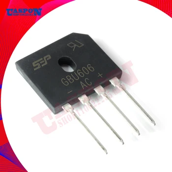  5pcs diodo retificador em ponte GBU606 ZIP Em Stock