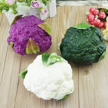  1pcs de Alta imitação artificial, Falso brócolis modelo e artificiais de plástico, falso, simulado brócolis vegetal