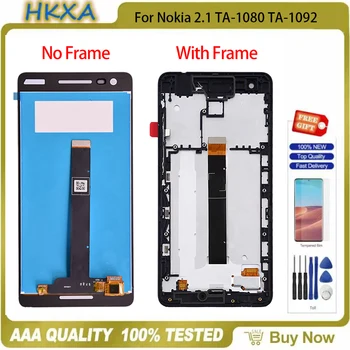  5.5 Original Para Nokia 2.1 TA-1080 TA-1092 TA-1084 TA-1093 TA-1086 Display LCD da Tela de Toque Substituição do conjunto de LCDs + Presente