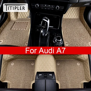  TITIPLER Carro Tapetes Para Audi A7 Pé Coche Acessórios Auto Tapetes